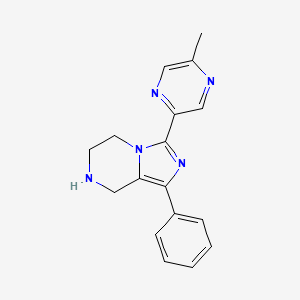 3-(5-Methyl-2-pyrazinyl)-1-phenyl-5,6,7,8-tetrahydroimidazo[1,5-a]pyrazine