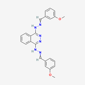 1-N,4-N-bis[(3-methoxyphenyl)methylideneamino]phthalazine-1,4-diamine