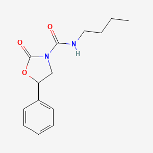 N-Butyl-2-oxo-5-phenyl-3-oxazolidinecarboxamide