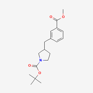 B1468205 tert-Butyl 3-[3-(methoxycarbonyl)benzyl]-1-pyrrolidinecarboxylate CAS No. 1353506-20-3