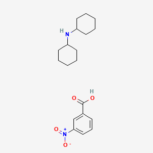 molecular formula C19H28N2O4 B14682069 3-Nitrobenzoic acid dicyclohexylamine salt CAS No. 32895-56-0