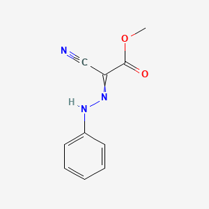 molecular formula C10H9N3O2 B14682073 Methyl cyano(2-phenylhydrazinylidene)acetate CAS No. 36874-74-5