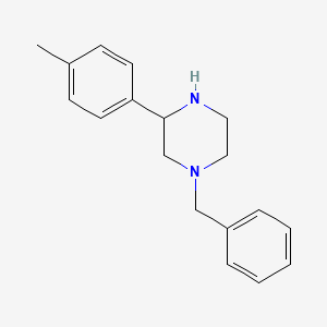 molecular formula C18H22N2 B1468208 1-苄基-3-(4-甲基苯基)哌嗪 CAS No. 1248907-85-8