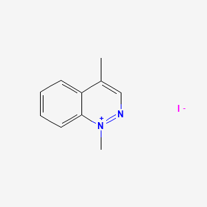 molecular formula C10H11IN2 B14682087 1,4-Dimethylcinnolinium iodide CAS No. 32621-25-3