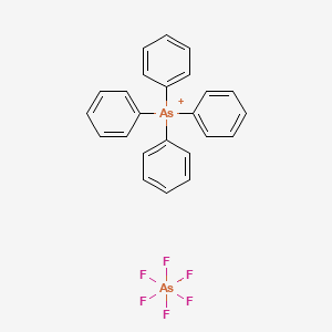 molecular formula C24H20As2F6 B14682122 Tetraphenylarsenic-arsenic fluoride CAS No. 30185-60-5