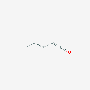 molecular formula C5H6O B14682135 Penta-1,3-dien-1-one CAS No. 36566-94-6