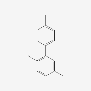 molecular formula C15H16 B14682137 1,1'-Biphenyl, 2,4',5-trimethyl- CAS No. 33954-03-9