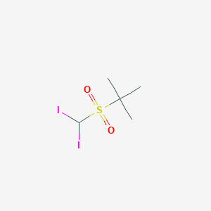 molecular formula C5H10I2O2S B14682146 2-(Diiodomethanesulfonyl)-2-methylpropane CAS No. 29312-04-7