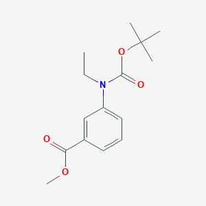 B1468215 Methyl 3-[(tert-butoxycarbonyl)(ethyl)amino]benzoate CAS No. 1353497-37-6