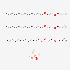 molecular formula C48H105O13P B14682150 2-(2-Dodecoxyethoxy)ethanol;phosphoric acid CAS No. 35497-92-8