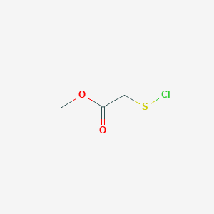 molecular formula C3H5ClO2S B14682152 Acetic acid, (chlorothio)-, methyl ester CAS No. 33537-30-3