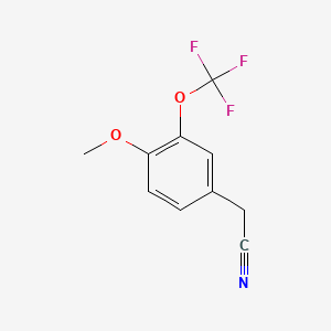 B1468216 4-Methoxy-3-(trifluoromethoxy)phenylacetonitrile CAS No. 853771-93-4