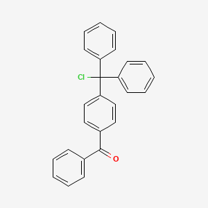 {4-[Chloro(diphenyl)methyl]phenyl}(phenyl)methanone