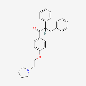 2,3-Diphenyl-4'-beta-pyrrolidinoethoxypropiophenone