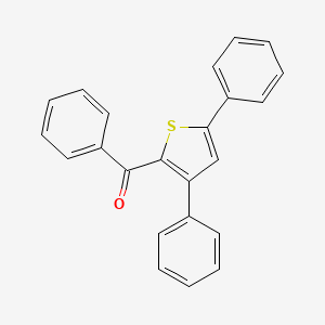 molecular formula C23H16OS B14682176 Methanone, (3,5-diphenyl-2-thienyl)phenyl- CAS No. 27895-87-0