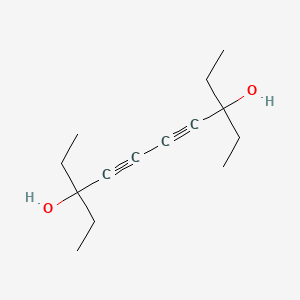 molecular formula C14H22O2 B14682183 3,8-Diethyldeca-4,6-diyne-3,8-diol CAS No. 36680-76-9