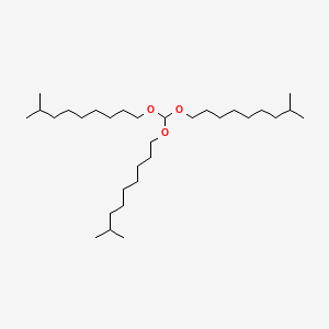 molecular formula C31H64O3 B14682187 Isodecane, [methylidynetris(oxy)]tris- CAS No. 27136-79-4