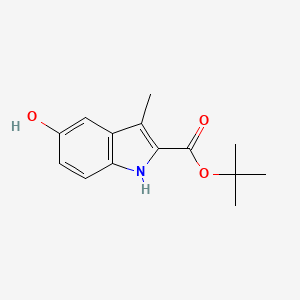 B1468219 tert-butyl 5-hydroxy-3-methyl-1H-indole-2-carboxylate CAS No. 1211511-31-7