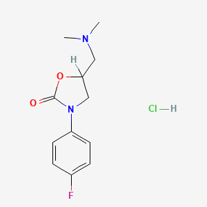 5-((Dimethylamino)methyl)-3-(p-fluorophenyl)-2-oxazolidinone monohydrochloride