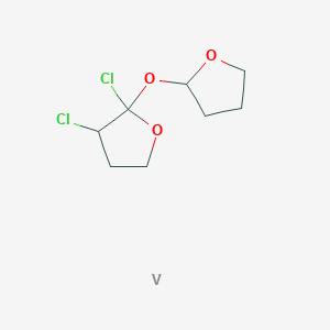 2,3-Dichloro-2-(oxolan-2-yloxy)oxolane;vanadium