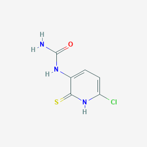 N-(6-Chloro-2-sulfanylidene-1,2-dihydropyridin-3-yl)urea