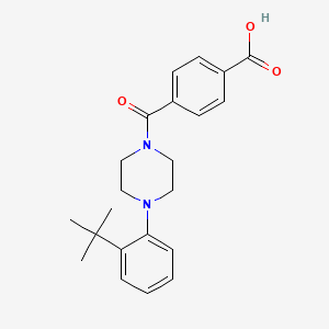 4-{[4-(2-tert-Butylphenyl)piperazin-1-yl]carbonyl}benzoic acid