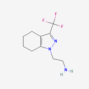 2-[3-(trifluoromethyl)-4,5,6,7-tetrahydro-1H-indazol-1-yl]ethanamine