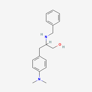 molecular formula C18H24N2O B1468233 2-(Benzylamino)-3-[4-(dimethylamino)phenyl]-1-propanol CAS No. 1353497-96-7