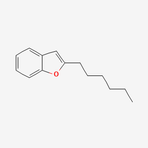 molecular formula C14H18O B14682334 2-Hexylbenzofuran CAS No. 39195-67-0