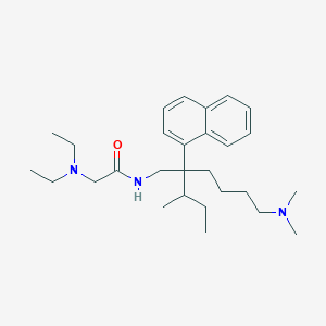 N-(2-Butan-2-YL-6-dimethylamino-2-naphthalen-1-YL-hexyl)-2-diethylamino-acetamide