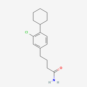 Benzenebutanamide, 3-chloro-4-cyclohexyl-