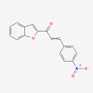 2-Propen-1-one, 1-(2-benzofuranyl)-3-(4-nitrophenyl)-