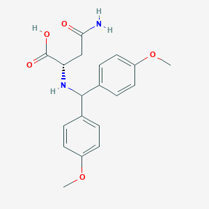 molecular formula C19H22N2O5 B14682375 N~2~-[Bis(4-methoxyphenyl)methyl]-L-asparagine CAS No. 28252-52-0