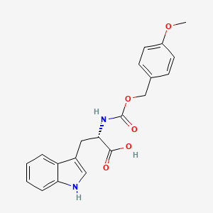 molecular formula C20H20N2O5 B14682394 N-{[(4-Methoxyphenyl)methoxy]carbonyl}-L-tryptophan CAS No. 39545-09-0