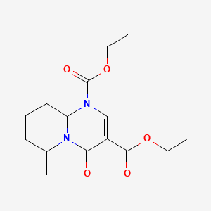 Diethyl 6-methyl-4-oxo-7,8,9,9a-tetrahydro-4h-pyrido[1,2-a]pyrimidine-1,3(6h)-dicarboxylate