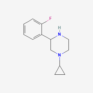 1-Cyclopropyl-3-(2-fluorophenyl)piperazine