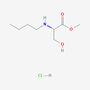 Methyl (2S)-2-(butylamino)-3-hydroxypropanoate hydrochloride