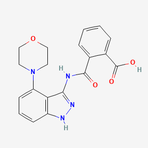 2-({[4-(4-Morpholinyl)-1H-indazol-3-yl]amino}carbonyl)benzoic acid