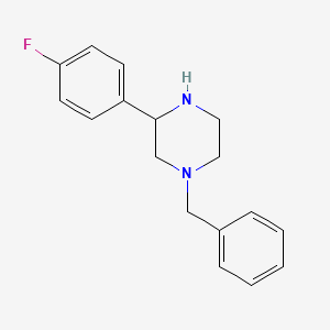 molecular formula C17H19FN2 B1468257 1-Benzyl-3-(4-fluorophenyl)piperazine CAS No. 1248908-23-7