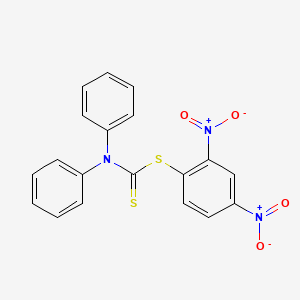 (2,4-dinitrophenyl) N,N-diphenylcarbamodithioate