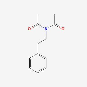 molecular formula C12H15NO2 B14682605 N-Acetyl-N-(2-phenylethyl)acetamide CAS No. 27179-64-2