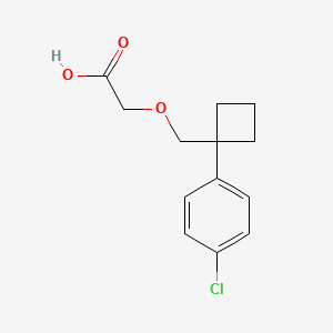 [1-(4-Chlorophenyl)-cyclobutylmethoxy]-acetic acid