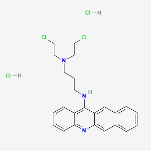 1,3-Propanediamine, N'-(benz(b)acridin-12-yl)-N,N-bis(2-chloroethyl)-, dihydrochloride, hydrate