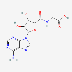 2-(5-(6-amino-9H-purin-9-yl)-3,4-dihydroxytetrahydrofuran-2-carboxamido)acetic acid