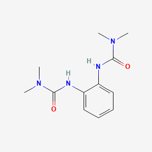 molecular formula C12H18N4O2 B14682647 Urea, N,N''-1,2-phenylenebis[N',N'-dimethyl- CAS No. 35263-47-9