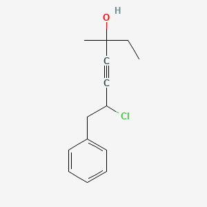 6-Chloro-3-methyl-7-phenylhept-4-yn-3-ol