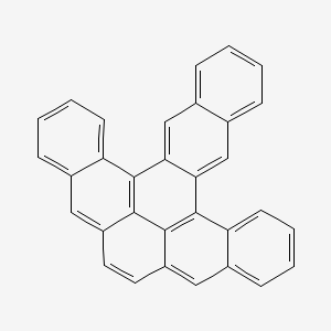 molecular formula C32H18 B14682665 Anthra(1,2,3,4-rst)pentaphene CAS No. 31541-07-8