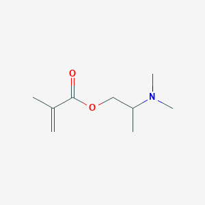 molecular formula C9H17NO2 B14682688 2-(Dimethylamino)propyl 2-methylprop-2-enoate CAS No. 33387-98-3