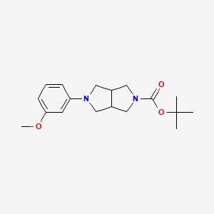 tert-butyl 5-(3-methoxyphenyl)hexahydropyrrolo[3,4-c]pyrrole-2(1H)-carboxylate