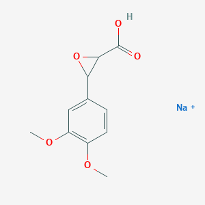 Sodium;3-(3,4-dimethoxyphenyl)oxirane-2-carboxylic acid